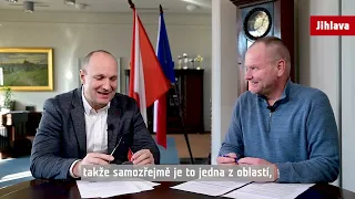 Rozhovor s primátorem Jihlavy Petrem Ryškou na téma největší dopravní stavby v Jihlavě v roce 2023