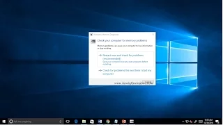 Use Memory Diagnostic Tool To Fix Memory Related Problems in Windows 10