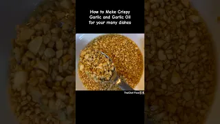 How to Make Crispy Garlic and Garlic oil  #shortvideo #shortsvideo #shortsviral #shorts #shortsfeed