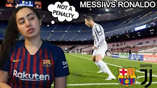 BARCA FAN LIVE REACTION TO RONALDO'S TWO PENALTIES | BARCELONA VS JUVENTUS 0-3 LIVE REACTION