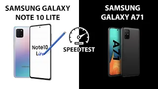 Speedtest Samsung Galaxy Note 10 Lite vs Samsung Galaxy A71: Exynos 9810 vs Snapdragon 730