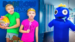 Rainbow Friends in Real Life Steal Our Rainbocorns!! Toy Scavenger Hunt!