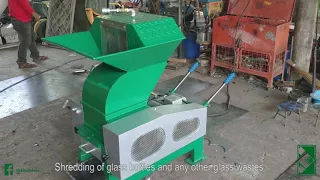 Plastic and Glass Waste Recycling and Brick Making