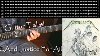 How to play ...And Justice for All Riffs w/Tabs! - Metallica