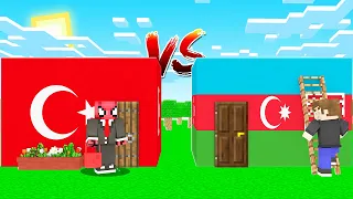 TÜRKİYE EV VS AZERBAYCAN EV! 🇹🇷 🇦🇿 - Minecraft