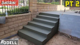 Pouring a Concrete Staircase and Patio (Backyard Remodel) Part 2