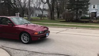 Exterior drive by on 2000 BMW 540i 6 speed.