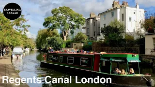 🌎 Regent's Canal Walk | Paddington to Camden Lock | London | UK