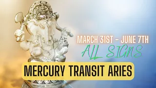 Mercury transit Aries - Conjunction with Rahu - (March 31st - June 7th, 2023) - All Rising Signs