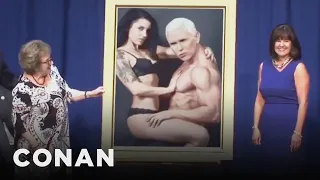 Mike Pence’s Official Governor Portrait | CONAN on TBS