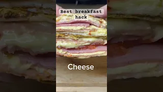 Best breakfast hack! Cheese sandwich 🥪 #shorts #foodie #cooking #breakfast