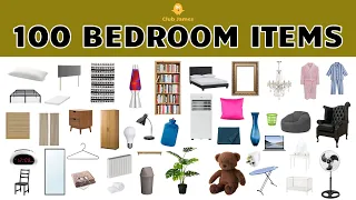 English Vocabulary - 100 BEDROOM ITEMS