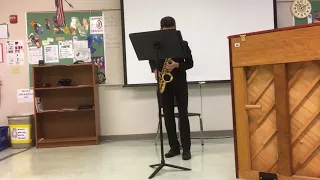 Aidan Brown - alto saxophone - Fantasia for Alto Saxophone - Claude T. Smith