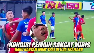 KEJADIAN MEMALUKAN !! Pemain Liga Thailand Tonjok Lawan Sampai Babak Belur Dengan Teknik Muay Thai