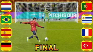 FINAL DO CAMPEONATO DE PENALTIS DE SELEÇÕES!! PES 2021