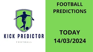 FOOTBALL PREDICTION TODAY 14/03/2024 BETTING TIPS| EUROPA LEAGUE| FREE SOCCER PREDICTIONS #tips