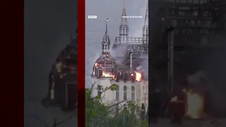 Ukraine's 'Harry Potter castle' hit in deadly Russian strike. #Shorts #Ukraine #Russia #BBCNews