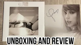 Taylor Swift The Tortured Poets Department Signed Vinyl Unboxing and Review