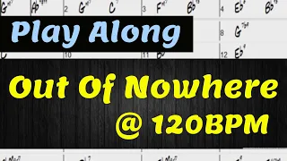 Out Of Nowhere Backing Track/ Play Along @ 120 BPM