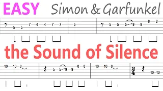 Simon & Garfunkel - The Sound of Silence Guitar Solo Tab+BackingTrack