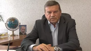 Поздравление с Юбилеем города Генерального директора ОАО «ГЭСстрой» - Бориса Сорокина