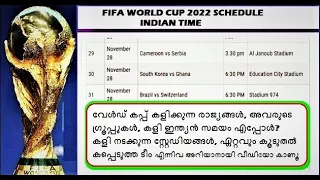 Qatar FIFA World Cup 2022 | World Cup 2022 Fixture in Indian Time | Date | Schedule | 4K