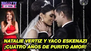 ¡Puro amor! Natalie Vertiz y Yaco Eskenazi cumplen cuatro años de matrimonio