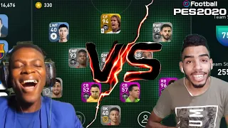 9AL Games VS MACKIE Pes HD | squad builder showdown eFootball pes 20 mobile