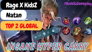 Natan Insane Hyper Carry - Top 2 Global Natan Rage X KidsZ Build and Gameplay