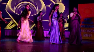 ANU PUBLIC SCHOOL- KALARAVA 2024 Remix Dance by 9th GIRLS