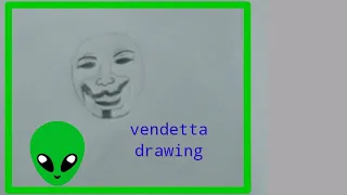 how to draw v for vendetta ||easy  drawing  vendetta.