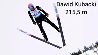 Dawid Kubacki 215,5 m  (11.12.2020). MŚwL Planica 2020