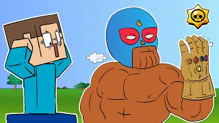 MINECRAFT IN BRAWL STARS ANIMATION: PRIMO & STEVE (Parody)