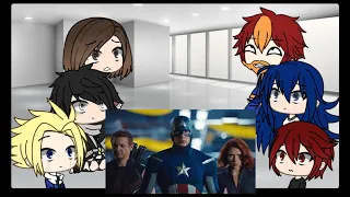 Bnha react to Avengers+legends never die