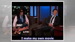 Tommy wiseau tries to grab the microphone after james franco's win | joe.co.uk