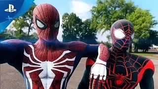 Spiderman PS4 Free Roam, Missions & Boss Fight Gameplay