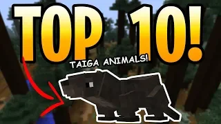 Minecraft Top 10 Taiga Animals! Minecon Biome Update Coming! MCPE, PS4, Xbox & Switch