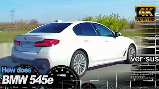 BMW M2 Competition vs BMW 545e xDrive +80-210 Insta360 ONE X DriveAnalyser RaceRender [4k]