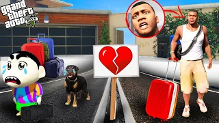 GTA 5 : Shinchan & Chop Left Franklin's House Forever In GTA 5 ! (GTA 5 Mods)