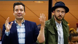 Justin Timberlake & Jimmy Fallon Dance to "Single Ladies" at US Open