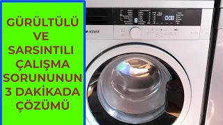 Solution to the Noisy and Shaky Washing Machine Operation Problem in 3 Minutes