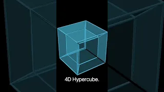 4D Hypercube. #shorts #shortsvideo #youtubshorts  #math #animation #mathematics #hypercube #3d