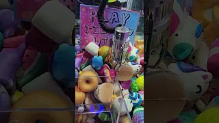Crazy WIN on World's Smallest Claw Machine! #shorts
