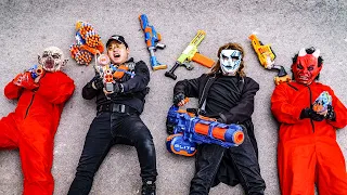 LTT Films : Patrol Police S.E.A.L X Nerf Guns Fight Crime Group Grakk Mask Criminals Flee