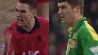 Wimbledon FC vs Manchester United / Vinnie Jones vs Roy Keane / Pretty tough games back in the days!