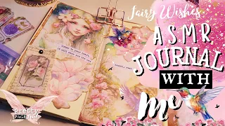 ASMR Fairy Wishes 🩷Journal With Me Aesthetic Journaling | Paper Collage Ideas | Relaxing and Calming