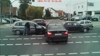 Germany Road rage fail - Instant Karma