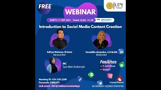 Webinar "Introduction to Social Media Content Creation"