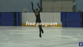veronika zhilina's jumps at junior russian test skates