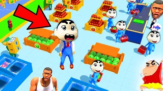 CHOP and SHINCHAN Built the BIGGEST SUPERMARKET (PART 2) | AMAAN-T